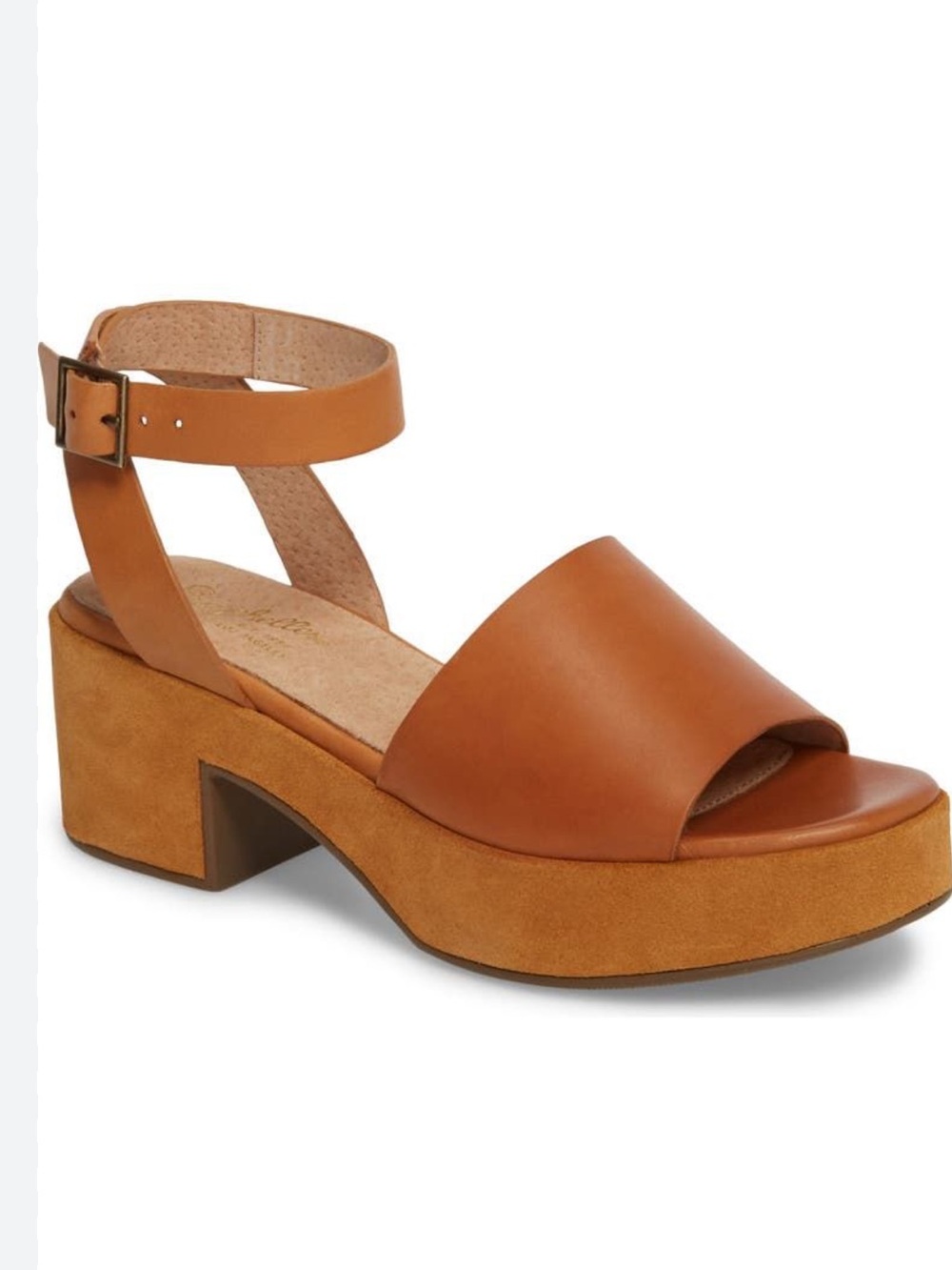 Seychelles Calming Influence Tan Platform Ankle-Strap Sandals - Picture 2 of 8
